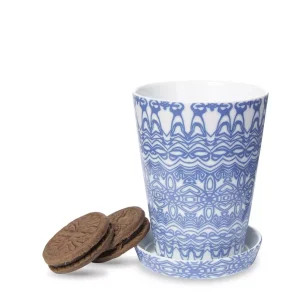 2 st Muggar Sara med fat (blå, rosa, grå)