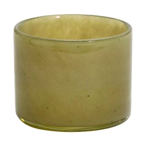 Bordslykta Karamell – Olivgrön – för värmeljus