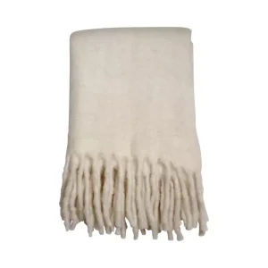 Pläd Morgan – Ullmix – Creme