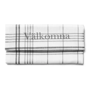 Tygservetter “Välkomna” – Grå