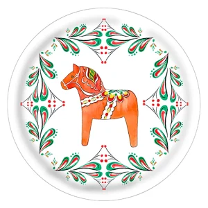 Bricka Dalahäst – Ø 38cm