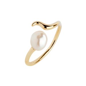 Maria Black – Moonshine Ring Goldplated Silver