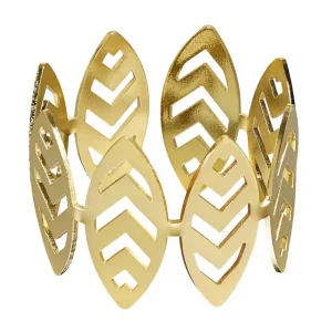 DIY Blad Servettring 2-pack Mässing