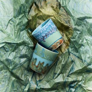 HKLIVING – 70s Ceramics Van Gogh Self Portrait Muggar 2-pack