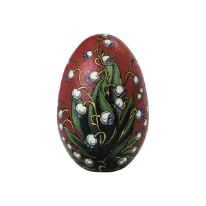 Stående mini-påskägg i plåt – Liljekonvalj