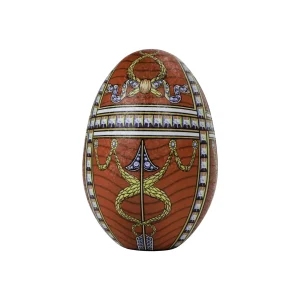 Stående mini-påskägg i plåt – Rosett