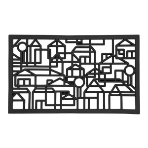 Dörrmatta i gummi – transparent – City