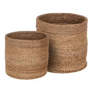 Korgar i jute/natur – 2 st