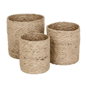 Korgar i jute – Elin – Neutral – 3 st