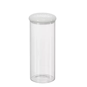 Glasburk med lock – Vit – Orient