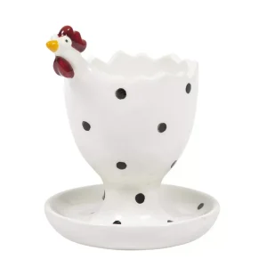 Äggkopp Höna vit – 9cm