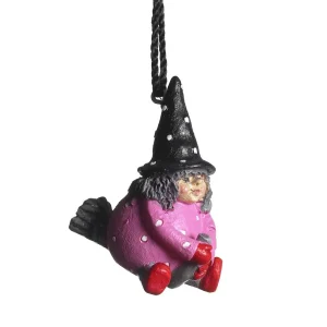 Hängande Påskkärring – rosa 4 cm