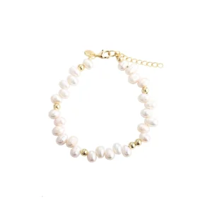 Aqua Dulce – Armband Lunella Pearl, Guld
