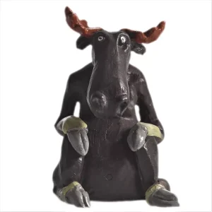 Älg sittande – H.8cm