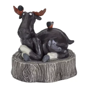 Älg med fåglar – 8,5 cm