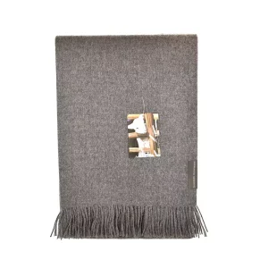 Ullsjal – Babyalpacka – Mörkgrå