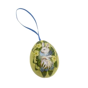 Hängande minipåskägg i plåt – Gul