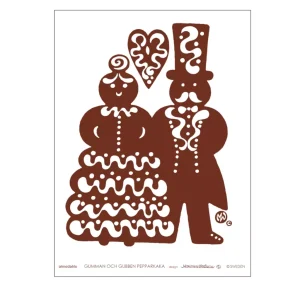 Kökshandduk – Gumman & Gubben pepparkaka