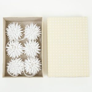 A World of Craft – Julhänge Kotte Mini, 6-pack, vit