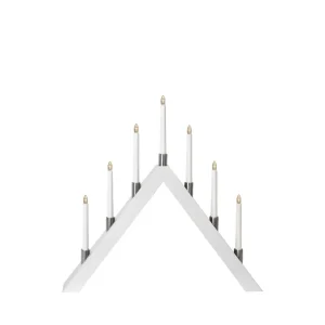 Adventsljusstake Tall – Vit – 66 x 63 cm