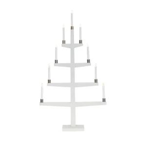 Adventsljusstake Tall – Vit – 110 x 61 cm