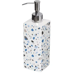 Tvålpump Terrazzo Blå/Silver
