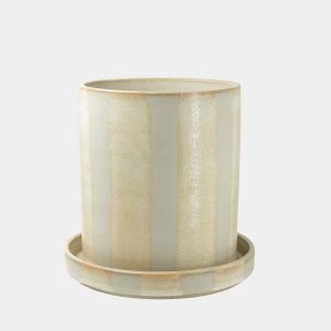 Paradisverkstaden – Kruka, slät, rand, liten, Havre/Vit