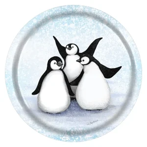 Bricka Pingviner – Ø 38cm