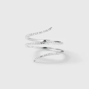 Syster P – Sparkle Wrap Ring Silver