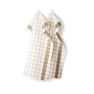 Axlings – Handduk Köksruta kanel 2-pack