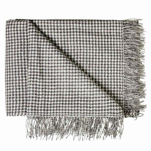 Ullsjal – Babyalpacka – Hundtand/Pepita 130*200cm