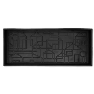 Dörrmatta i Gummi med hög kant – Villastad