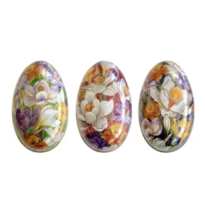 Påskägg i plåt – Cloisonne – 12cm  – fl. färger