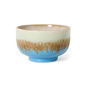 HKLIVING – 70s Ceramics Noodle Bowl, Azure