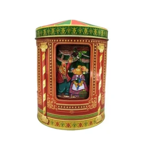 Plåtburk – Speldosa julmöss