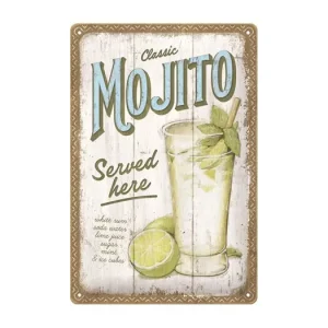 Plåtskylt – Mojito 20 x 30 cm